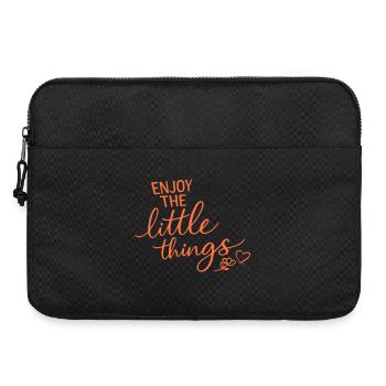 Enjoy The Little Things Dankbarkeit Achtsamkeit - Laptoptasche 15" - Schwarz - Vorne