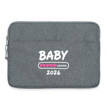 Baby Loading 2026 Parents enceintes - Sacoche pour ordinateur portable 15 pouces - gris chiné - Devant