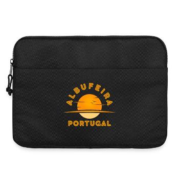 Albufeira Portugal Sonnenuntergangslogo - Laptoptasche 15" - Schwarz - Vorne