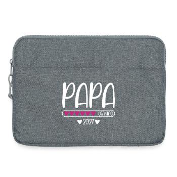 Papa 2027 chargement de la barre de chargement du cœur - Sacoche pour ordinateur portable 15 pouces - gris chiné - Devant