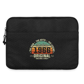 Original 1966 Jahrgang geboren Retro Geburtstag - Laptoptasche 15" - Schwarz - Vorne