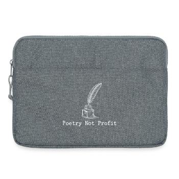 Poésie à but non lucratif Poetcore Literary Dark Academia - Sacoche pour ordinateur portable 15 pouces - gris chiné - Devant