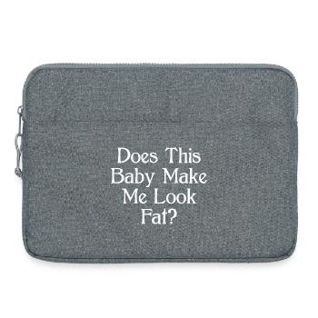 Lässt mich dieses Baby wie ein dickes Hemd aussehen - Laptoptasche 15" - Grau meliert - Vorne