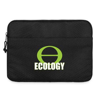 Sigle Ecologie Minimaliste Vert - Sacoche pour ordinateur portable 15 pouces - noir - Devant