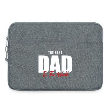 Feiert den besten Vater der Welt! Perfektes Geschenk - Laptoptasche 15" - Grau meliert - Vorne