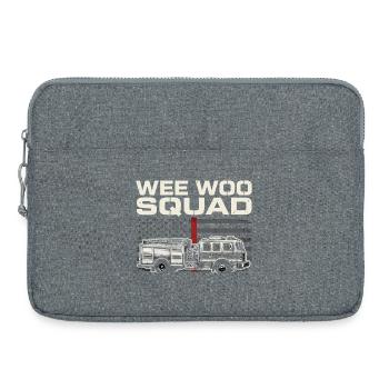 Wee Woo Squad Rettungsdienst Design - Laptoptasche 15" - Grau meliert - Vorne