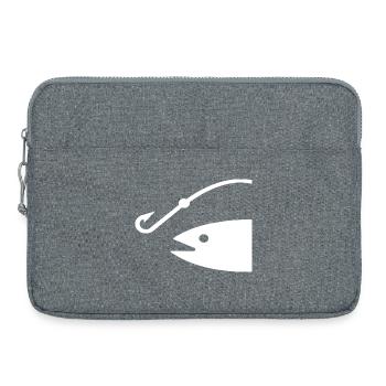 Pêche - Sacoche pour ordinateur portable 15 pouces - gris chiné - Devant