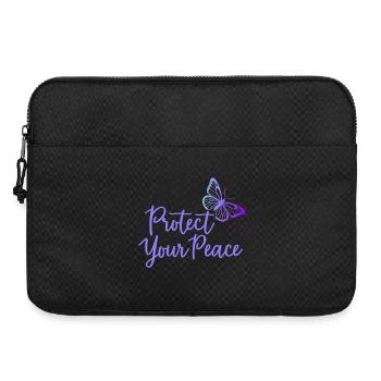 Protégez votre paix papillon paix intérieure - Sacoche pour ordinateur portable 15 pouces - noir - Devant