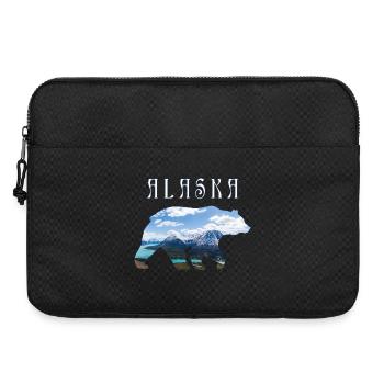 Alaska-Bär mit See und Berg-Alaska - Laptoptasche 15" - Schwarz - Vorne