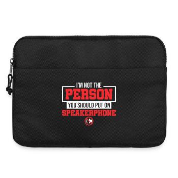 Not The Person You Put On Speakerphone - Laptop bag 15" - black - Front