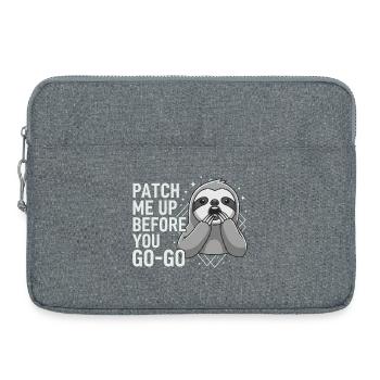Patch Me Up Cyber Security Sloth - Laptop bag 15" - heather grey - Front