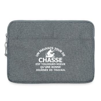 Un mauvais jour de chasse - Sacoche pour ordinateur portable 15 pouces - gris chiné - Devant