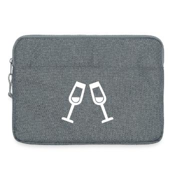 Glasses - Laptop bag 15" - heather grey - Front