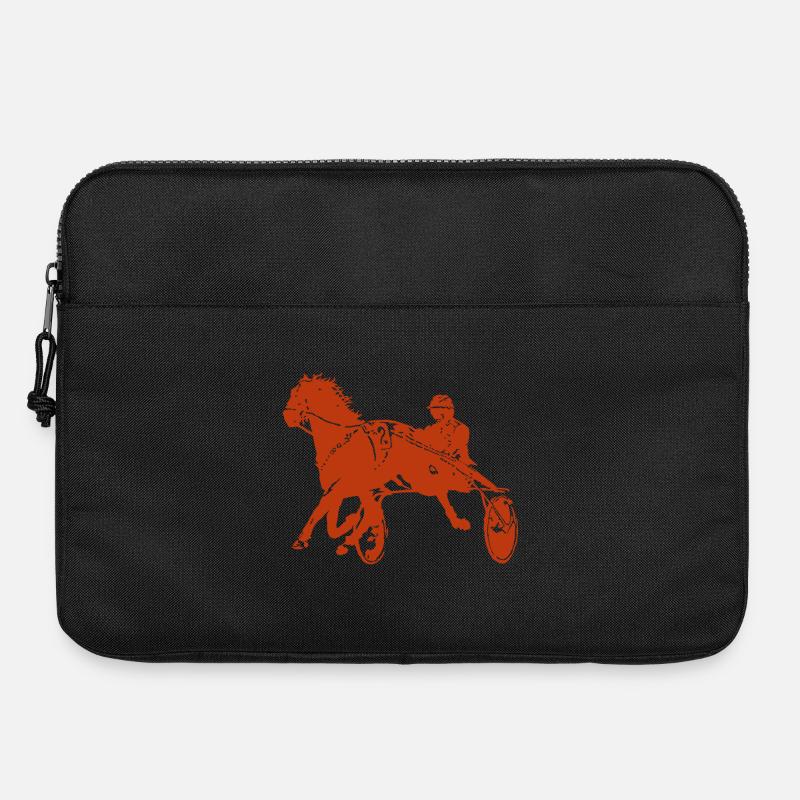 Traber Trabrennen Pferderennen - Laptoptasche 15" - Schwarz