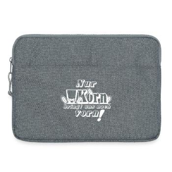 Korn , Party , Nur Korn bringt uns nach vorn(25) - Laptoptasche 15" - Grau meliert - Vorne