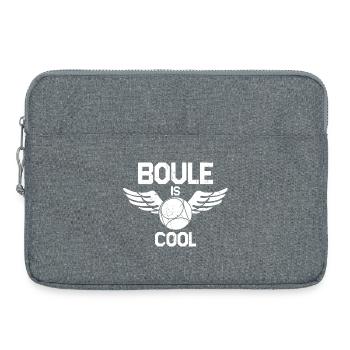 Boule Is Cool Dicton pour Bouler et Petanque - Sacoche pour ordinateur portable 15 pouces - gris chiné - Devant