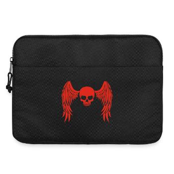 Crâne ailé rouge - Sacoche pour ordinateur portable 15 pouces - noir - Devant
