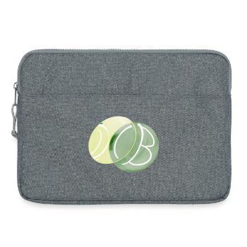 The Green Dot - Laptop bag 15" - heather grey - Front