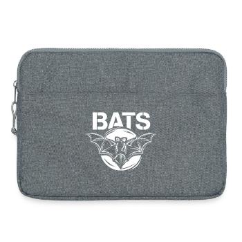 Fledermäuse bats Symbol Fledermaus Logo Grafik - Laptoptasche 15" - Grau meliert - Vorne