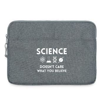 science, science fan, scientist - Laptop bag 15" - heather grey - Front