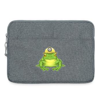 Frog Mining Miners - Laptop bag 15" - heather grey - Front