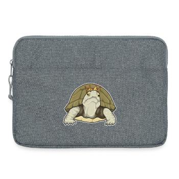 Couronne de Tortue - Sacoche pour ordinateur portable 15 pouces - gris chiné - Devant