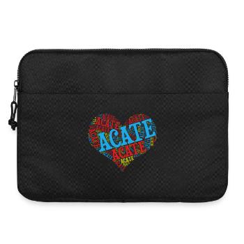 t-shirt Sicilia t-shirt Acate word cloud - Sacoche pour ordinateur portable 15 pouces - noir - Devant