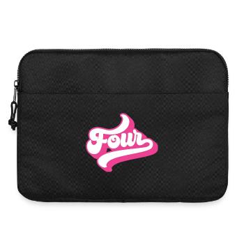 Quatre 4ème anniversaire pour les filles de 4 ans - Sacoche pour ordinateur portable 15 pouces - noir - Devant