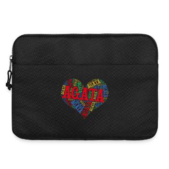 t-shirt Agata word cloud coeur t-shirt - Sacoche pour ordinateur portable 15 pouces - noir - Devant