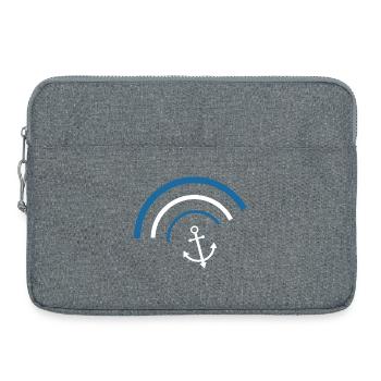 Anker Norddeutschland Seemann Matrose Kapitän - Laptoptasche 15" - Grau meliert - Vorne