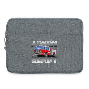 The fire brigade, your friend and helper - Laptop bag 15" - heather grey - Front