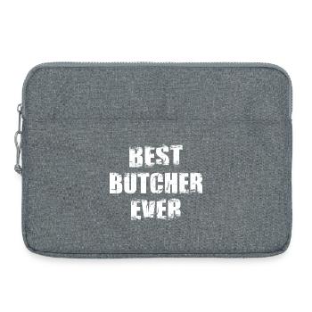 Meilleur boucher - Sacoche pour ordinateur portable 15 pouces - gris chiné - Devant
