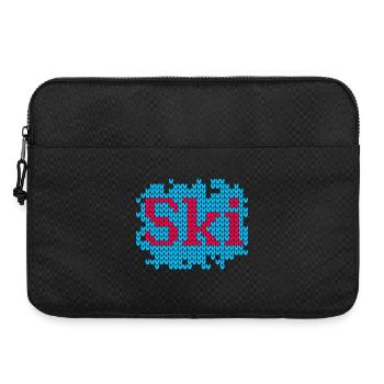 Ski Knit Hut Magic Knit Ski Holiday Fan - Laptop bag 15" - black - Front