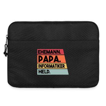 Ehemann Papa Beruf Informatiker Held - Laptoptasche 15" - Schwarz - Vorne