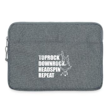 Breakdance Techniken - Laptoptasche 15" - Grau meliert - Vorne