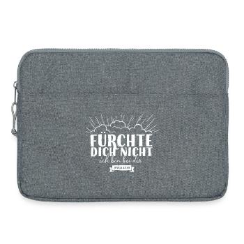 Fear not - Laptop bag 15" - heather grey - Front