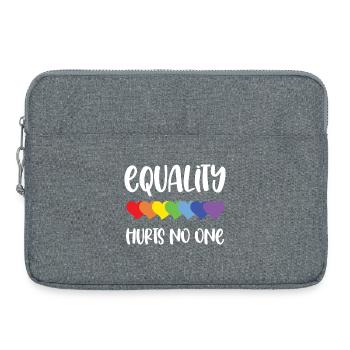 Mois de la fierté LGBT - L’égalité ne fait de mal à personne - Sacoche pour ordinateur portable 15 pouces - gris chiné - Devant