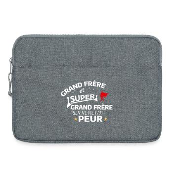 Super Big Brother Heroic Paraphrasing - Laptop bag 15" - heather grey - Front
