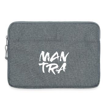 Mantra Yoga Manuscript om Namaste - Laptop bag 15" - heather grey - Front