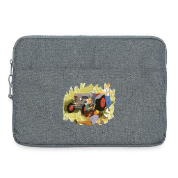 Roi des tracteurs - Sacoche pour ordinateur portable 15 pouces - gris chiné - Devant