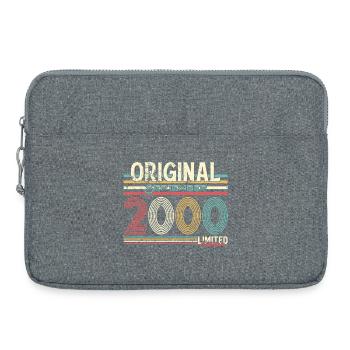 Original September Retro 2000 Design, 25 years - Laptop bag 15" - heather grey - Front
