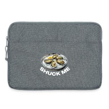 Oysters with lemon topping - Laptop bag 15" - heather grey - Front