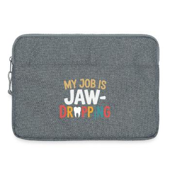 Conception d’outils de technicien de laboratoire dentaire - Sacoche pour ordinateur portable 15 pouces - gris chiné - Devant