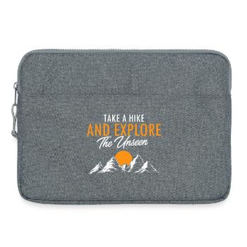 Explore Nature Trails Take A Hike Discover More - Laptoptasche 15" - Grau meliert - Vorne