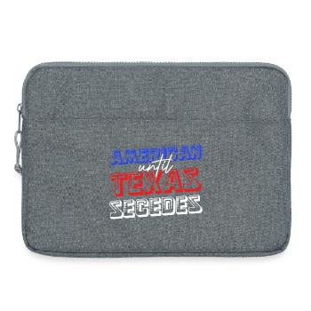 Américain jusqu’à la sécession du Texas - Sacoche pour ordinateur portable 15 pouces - gris chiné - Devant