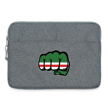 Chechnya Flag Fist - Laptop bag 15" - heather grey - Front