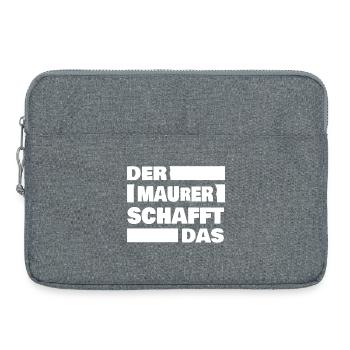Le maçon comme travail - Sacoche pour ordinateur portable 15 pouces - gris chiné - Devant