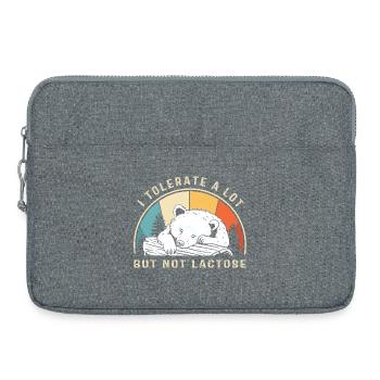 Milch Allergie Laktose Intoleranz Blähungen - Laptoptasche 15" - Grau meliert - Vorne