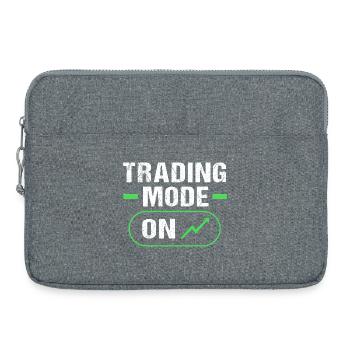 Actions, Finance, Monnaie, Trading, Bitcoin Capital - Sacoche pour ordinateur portable 15 pouces - gris chiné - Devant
