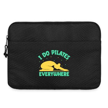 Yoga Je fais du Pilates partout Yoga drôle - Sacoche pour ordinateur portable 15 pouces - noir - Devant